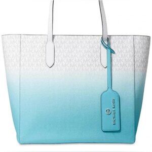 MICHAEL Michael Kors Sinclair Large East West Grab Tote - Ocean Blue